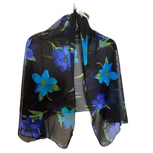 Inches Away Women’s Cover-up Floral Blue One Size